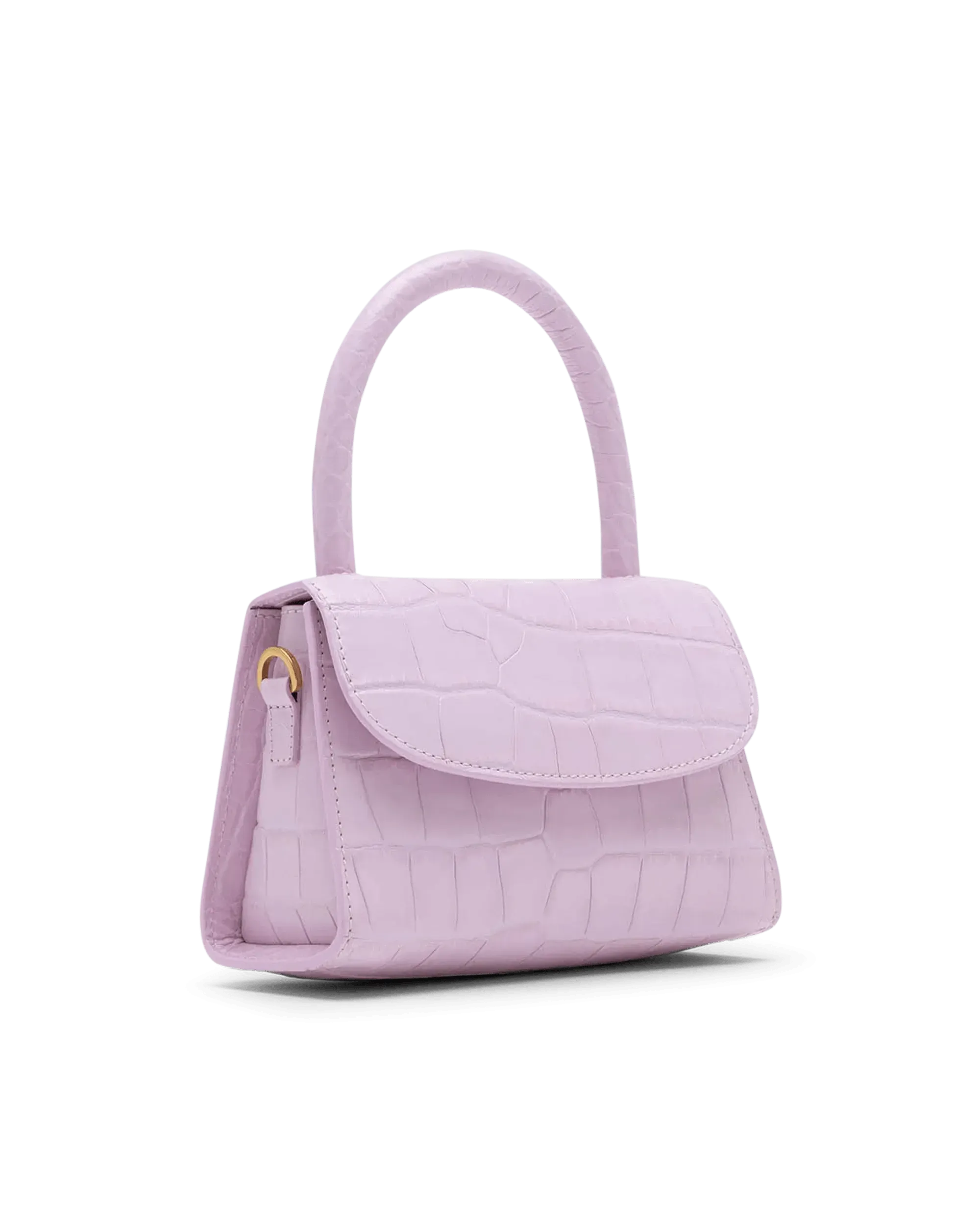 Mini Croc-Effect Crossbody Bag