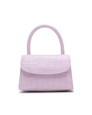 Mini Croc-Effect Crossbody Bag