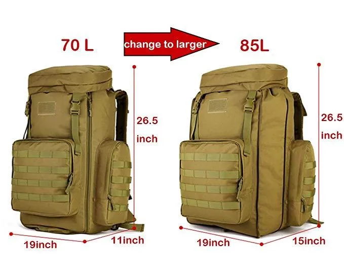 Molle Expandable Backpack 70L to 85L