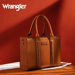 Montana West Wrangler Carry-All Tote/Crossbody - Brown