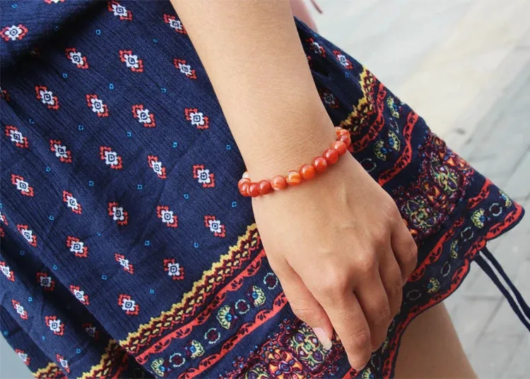 Natural Carnelian Sparks & Inspiration Bracelet