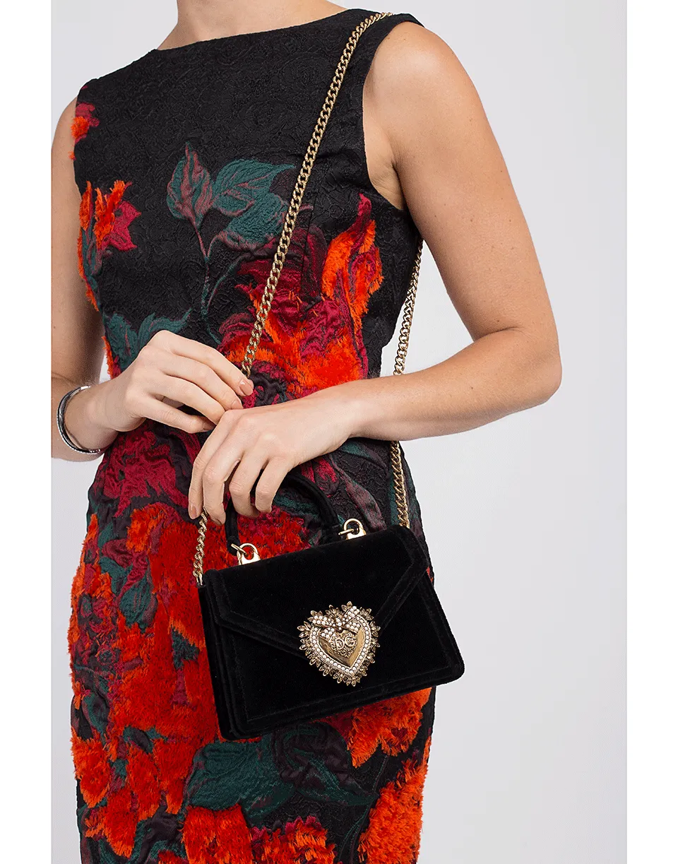 Nero Devotion Top Handle Velvet Bag