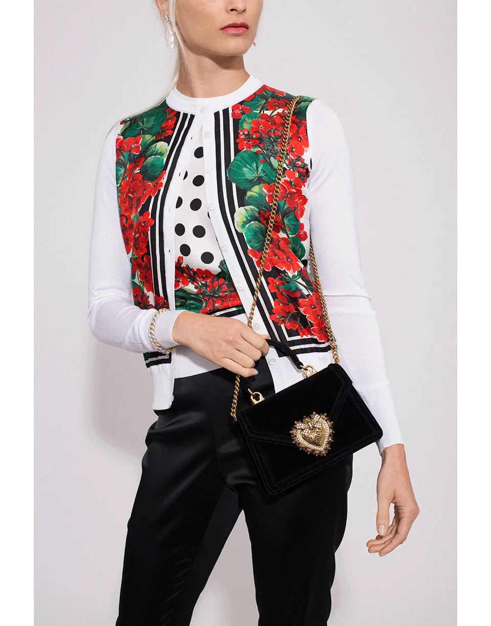 Nero Devotion Top Handle Velvet Bag