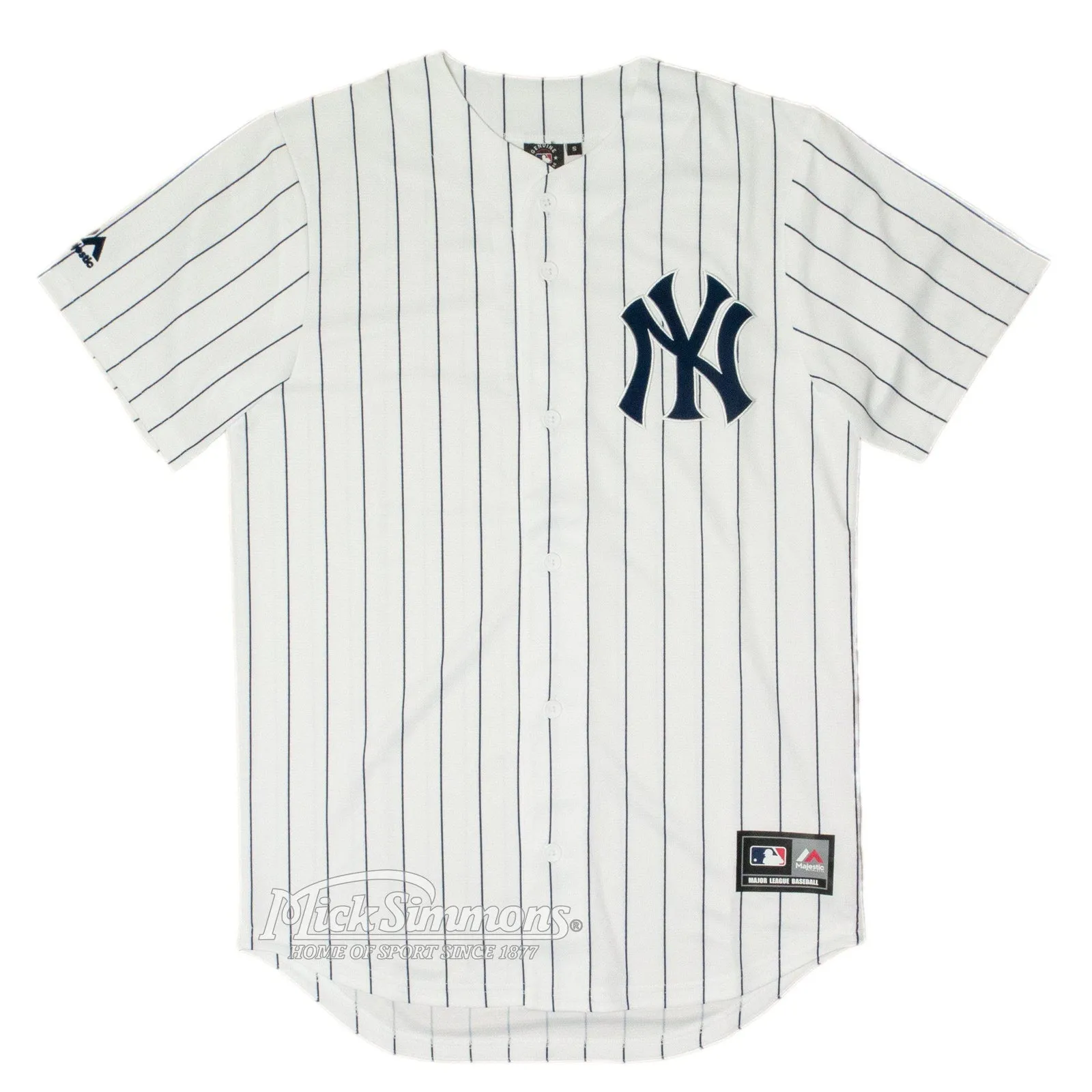 New York Yankees Chest Logo Replica MLB Baseball Jersey by Majestic