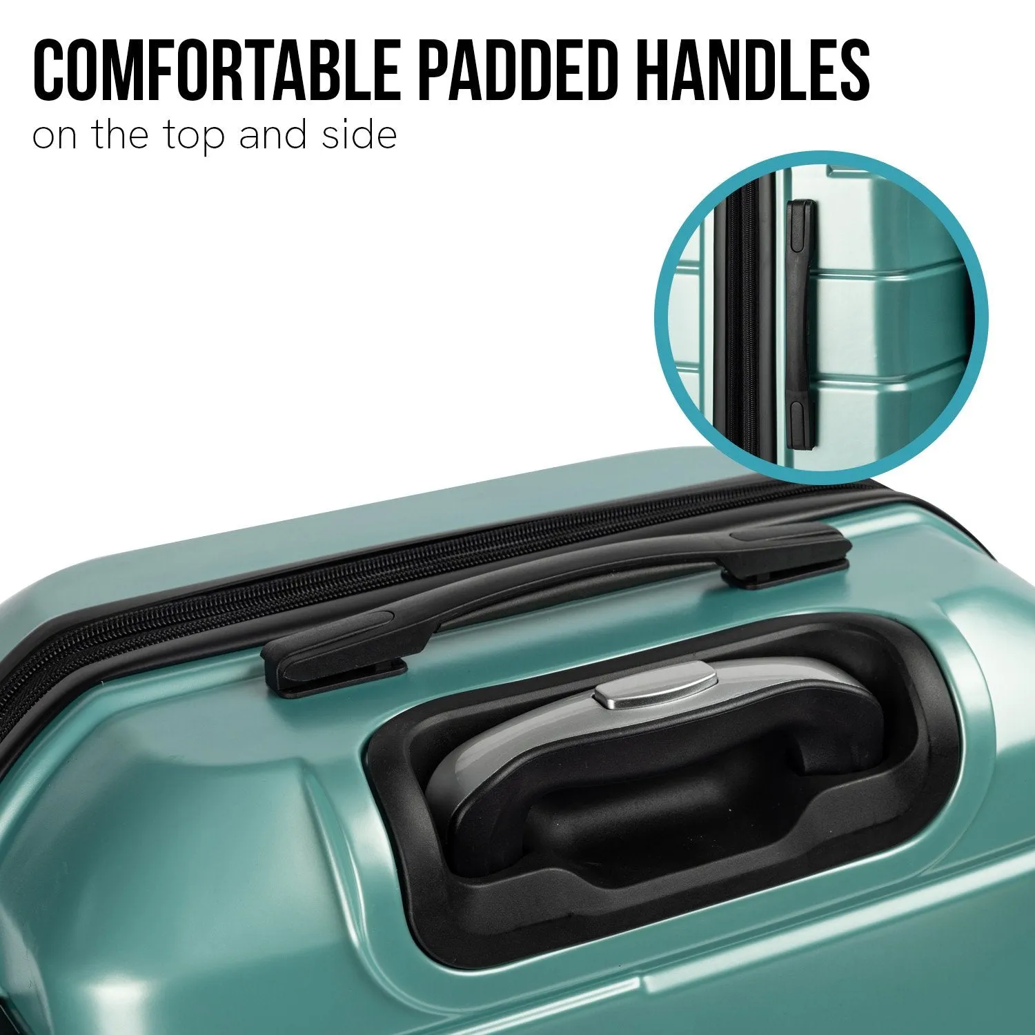 Olympus Artemis 20" Hard Shell Suitcase ABS PC (Electric Teal)