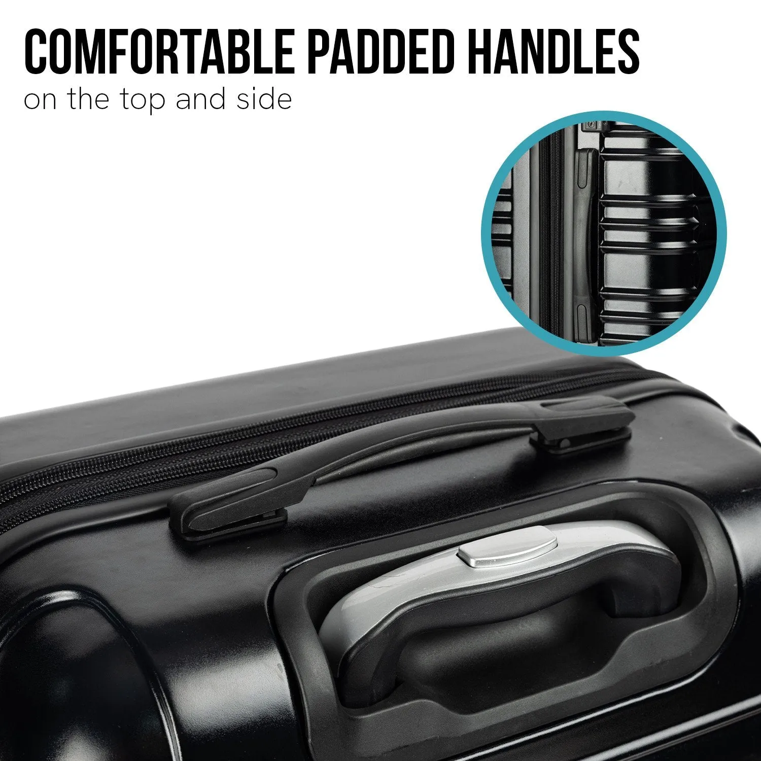 Olympus Noctis Suitcase 24" Hard Shell ABS PC (Stygian Black)