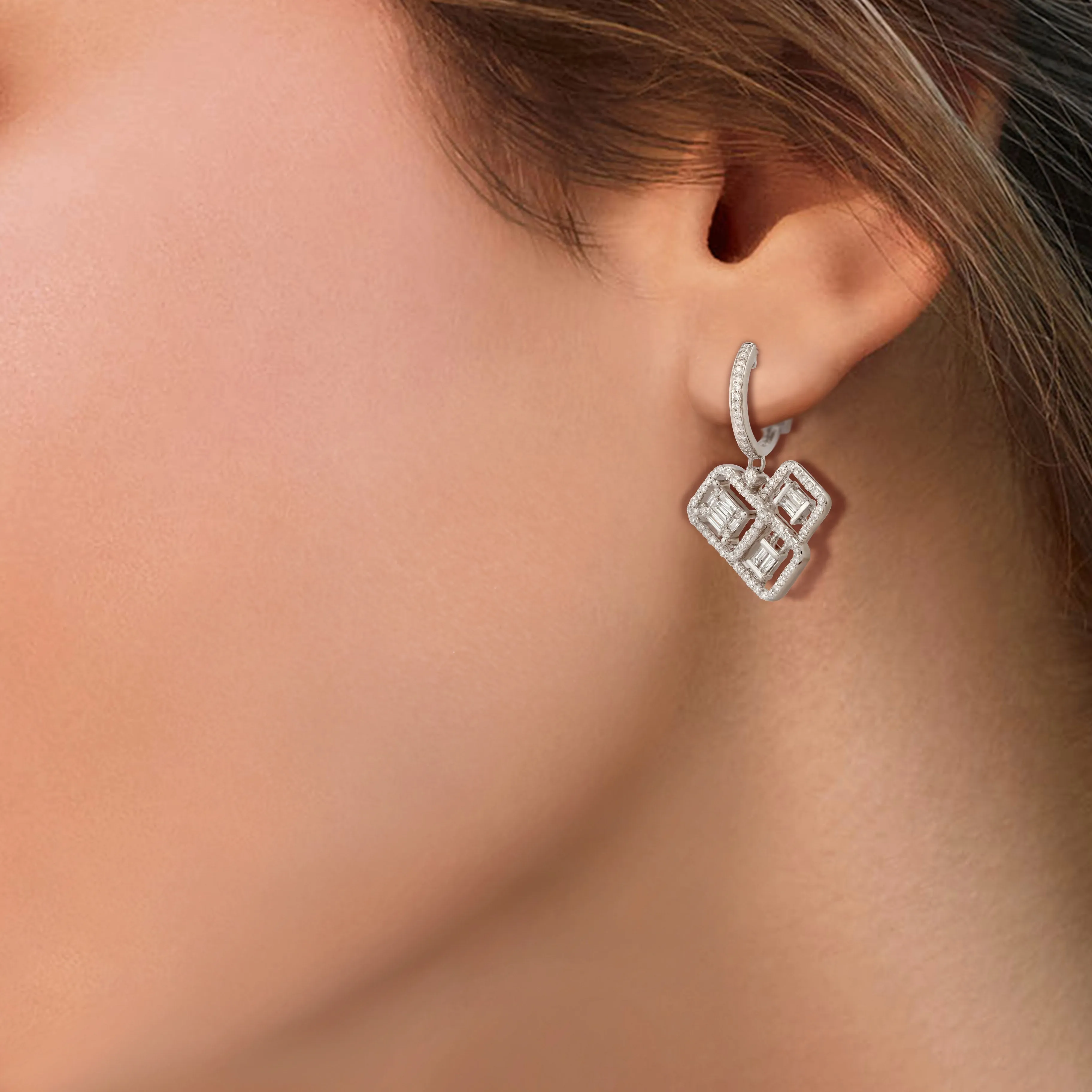 One Soveriegn Diamond Earrings