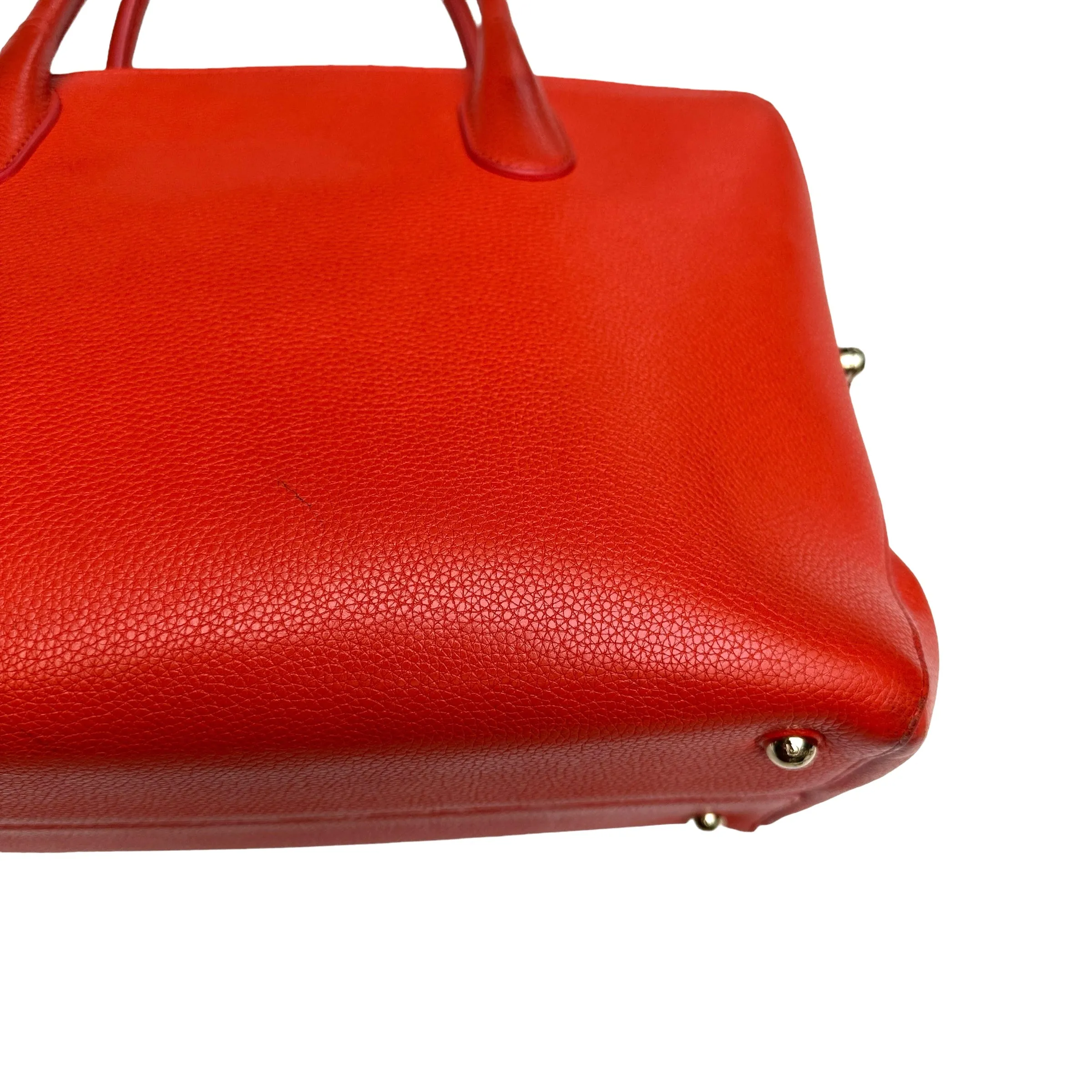 Orange Leather Bag