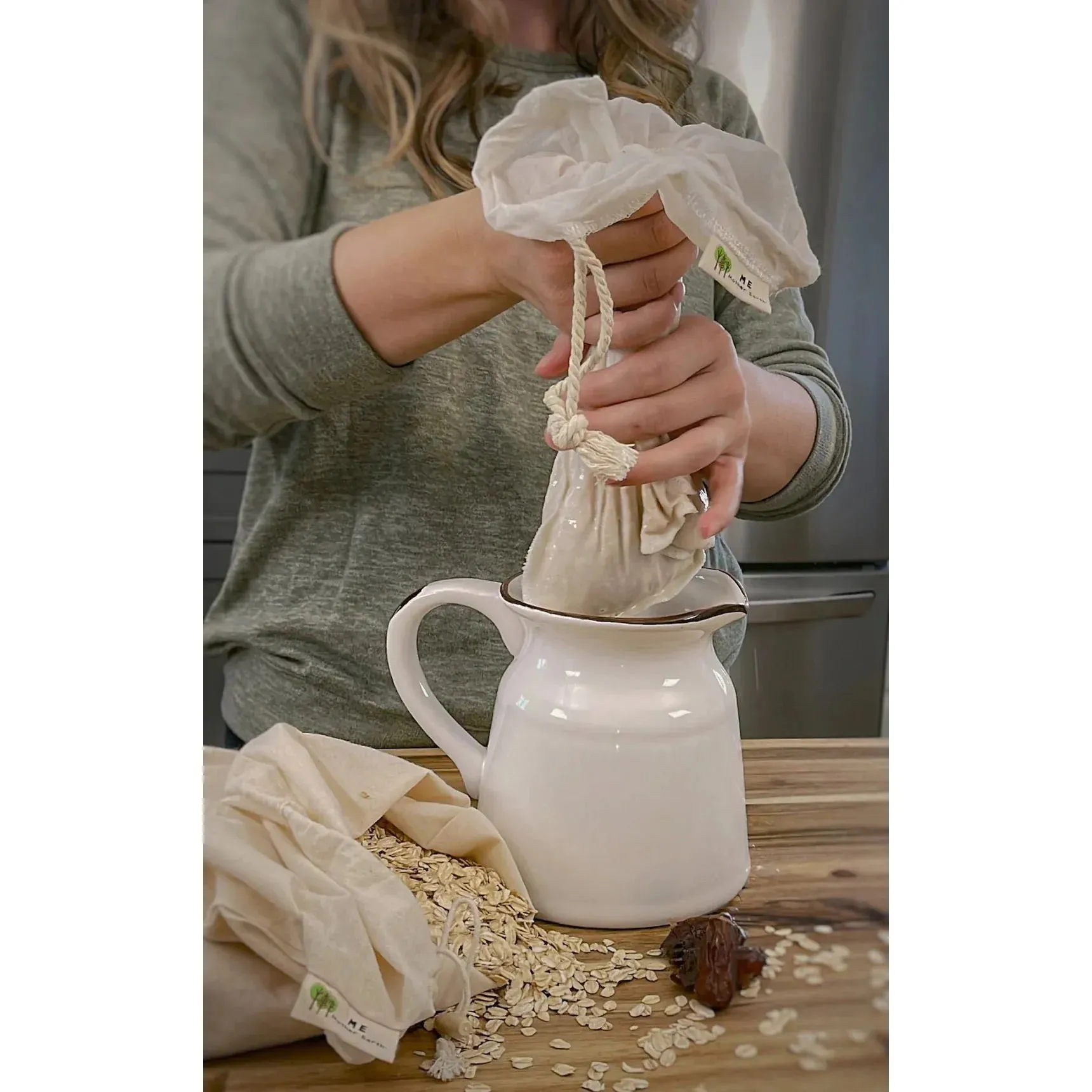Organic Cotton Nut Milk Bag