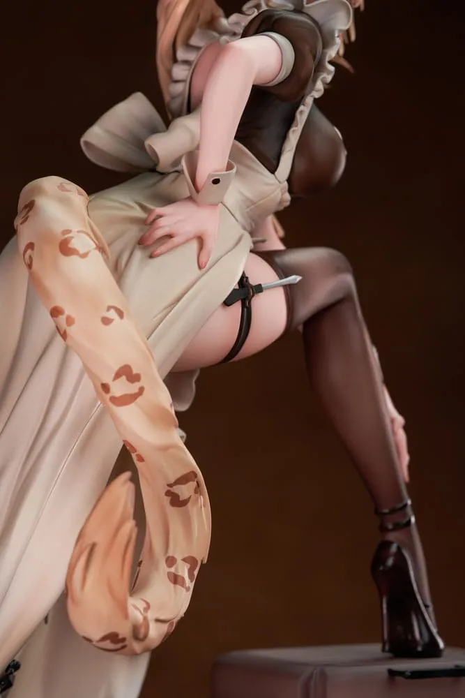 Original Character PVC Statue 1/7 Battle Maid Different Species Leopard Cat Maria Deluxe Edition 24 Cm