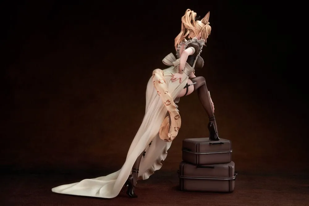 Original Character PVC Statue 1/7 Battle Maid Different Species Leopard Cat Maria Deluxe Edition 24 Cm