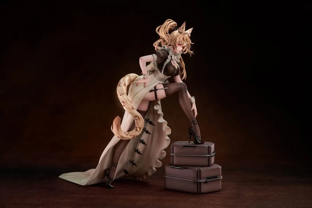 Original Character PVC Statue 1/7 Battle Maid Different Species Leopard Cat Maria Deluxe Edition 24 Cm