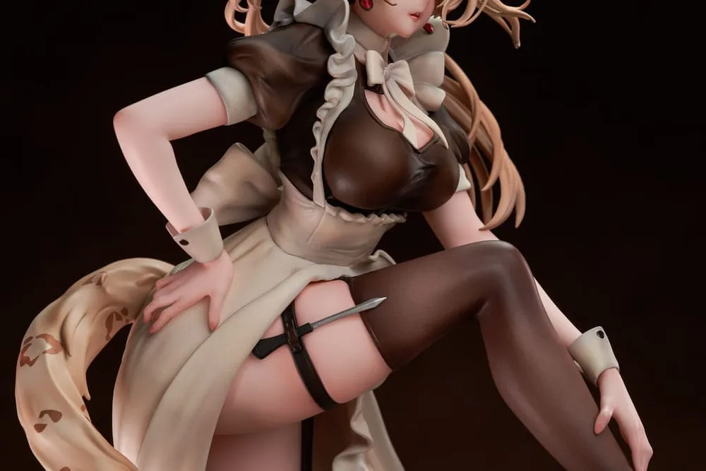 Original Character PVC Statue 1/7 Battle Maid Different Species Leopard Cat Maria Deluxe Edition 24 Cm