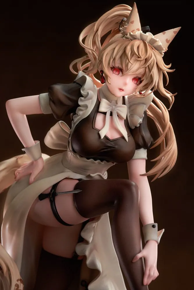 Original Character PVC Statue 1/7 Battle Maid Different Species Leopard Cat Maria Deluxe Edition 24 Cm