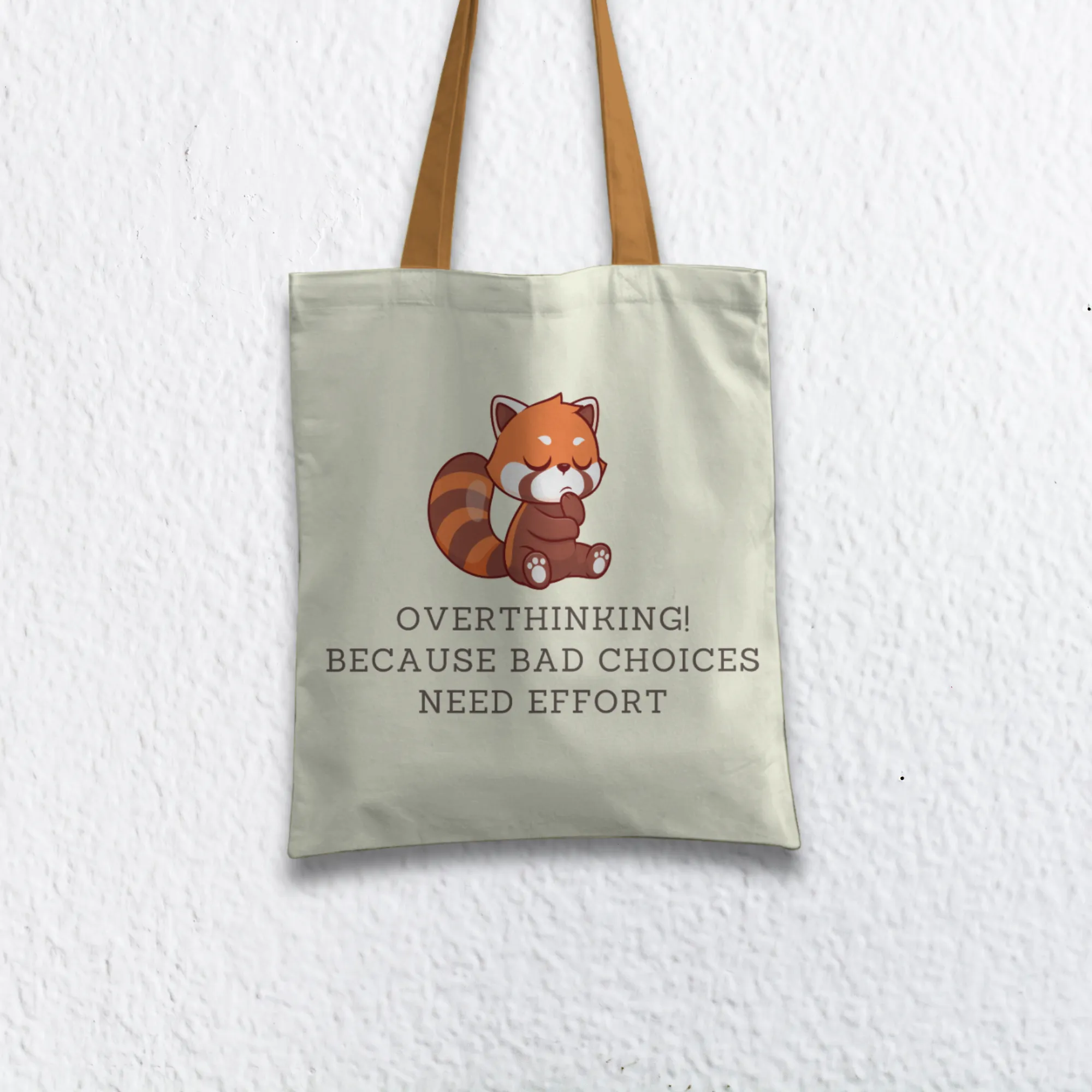 Overthinking! Because wrong choices need effort Tote bag with Zipper Light