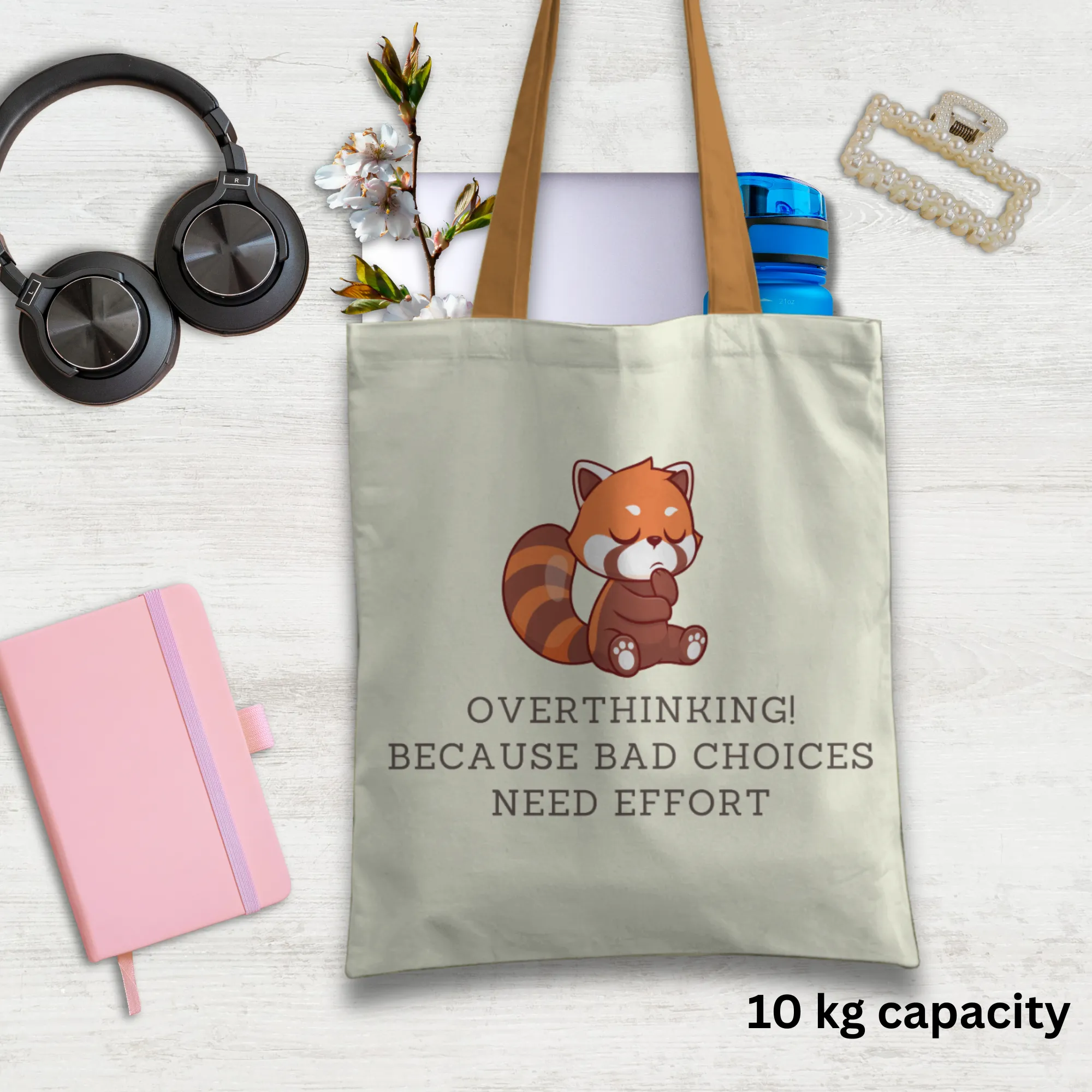 Overthinking! Because wrong choices need effort Tote bag with Zipper Light