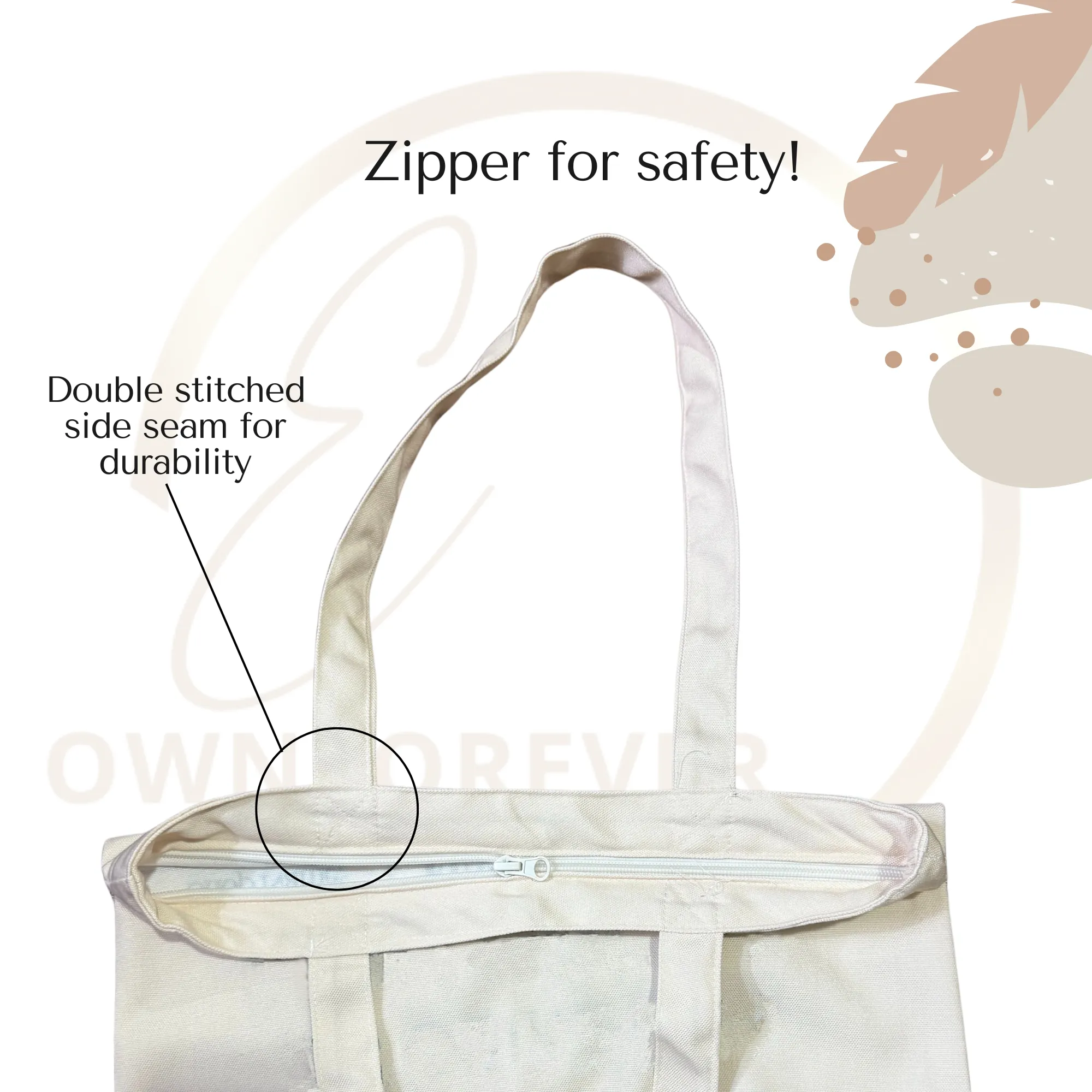 Overthinking! Because wrong choices need effort Tote bag with Zipper Light