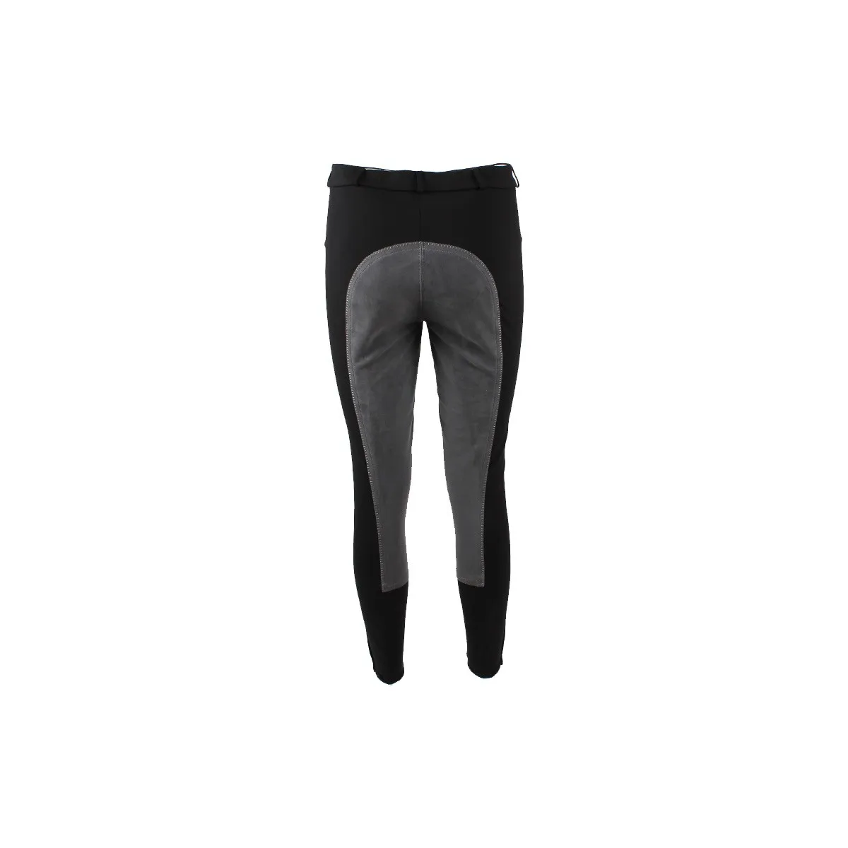 PANTALONE DONNA MICROFIBRA E PELLE LUGANA KONTRAST PIKEUR NERO