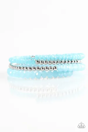 Paparazzi Bracelet ~ Luminous Luster - Blue