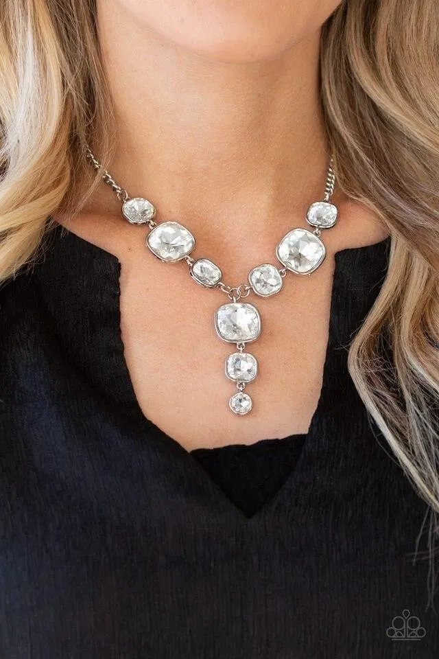 Paparazzi Necklace ~ Legendary Luster - White