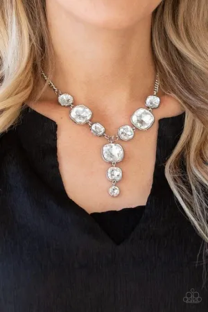 Paparazzi Necklace ~ Legendary Luster - White