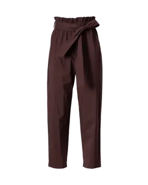 Paper-Bag Waist Cropped Pants