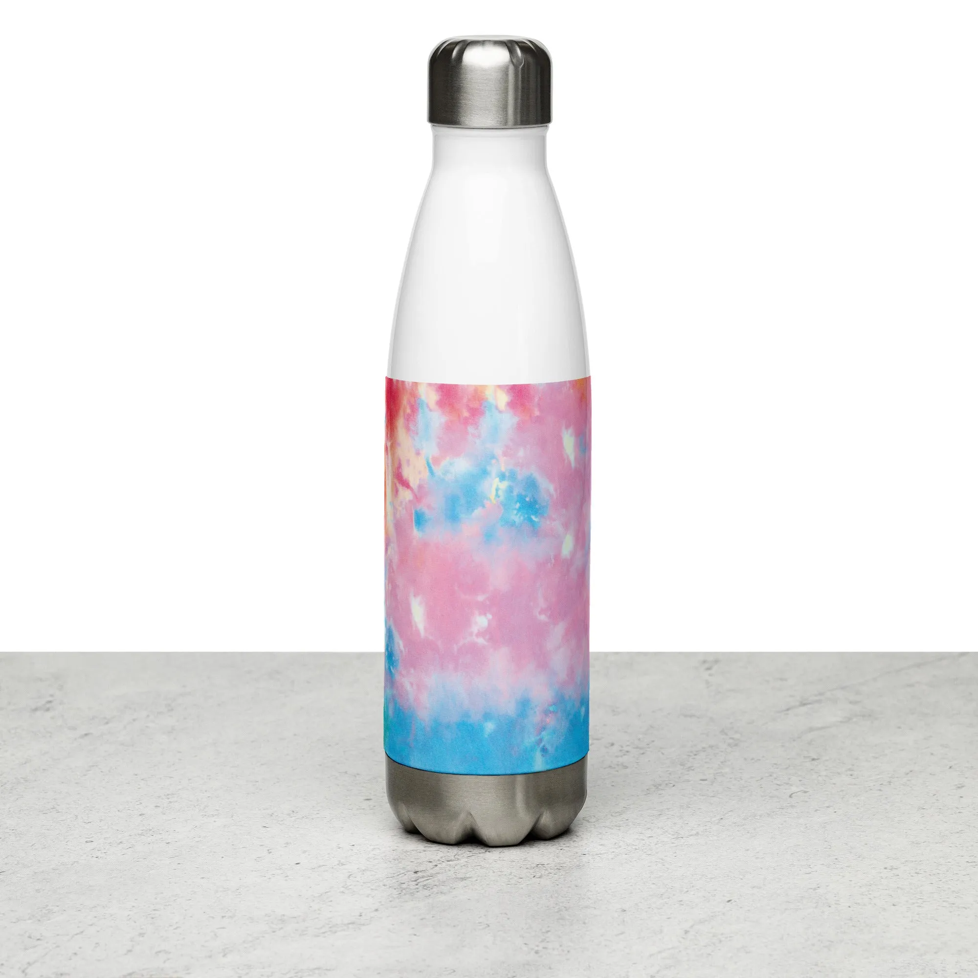 Pastel Tie Dye Water Bottle