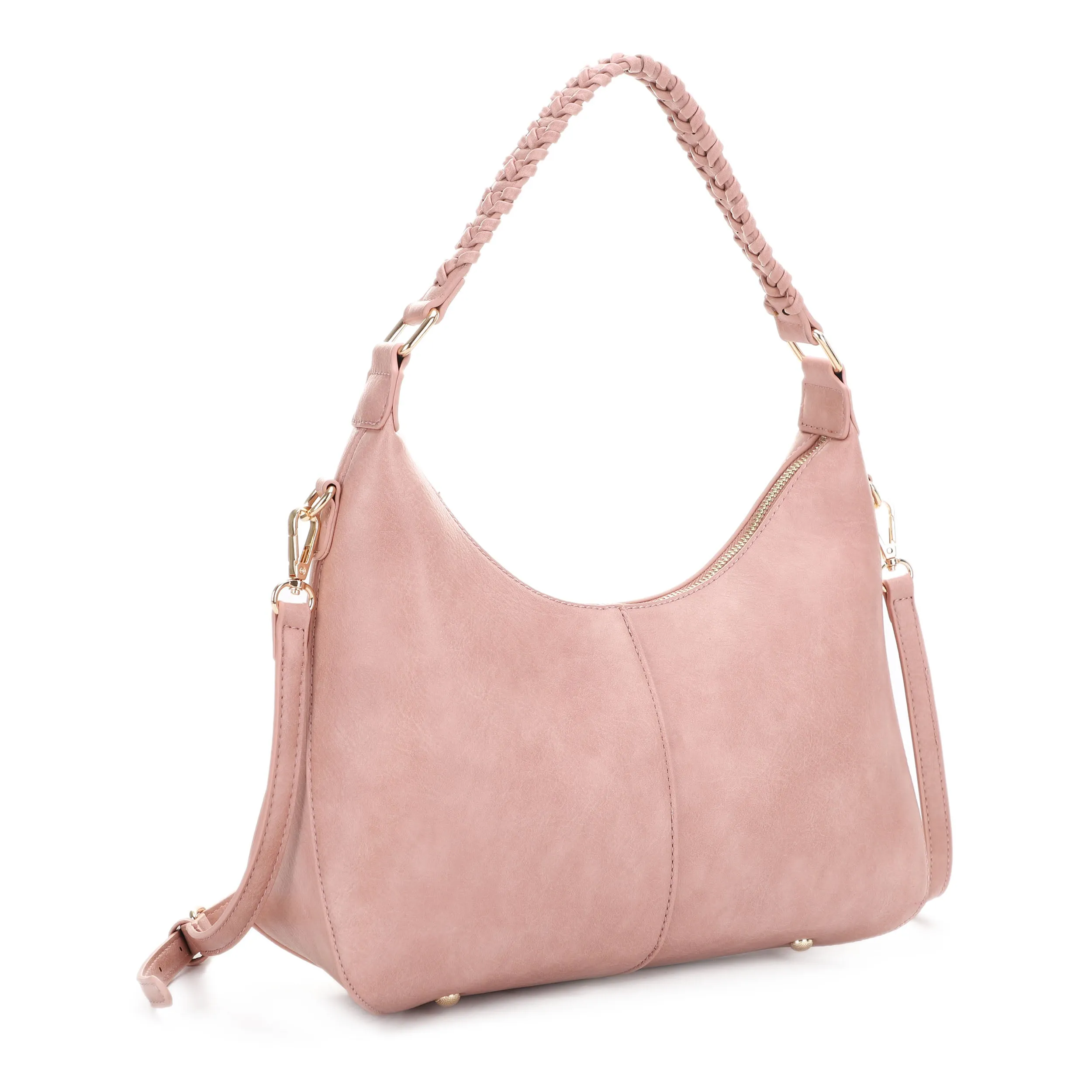 Patricia Hobo Shoulder Bag with Braided Handle