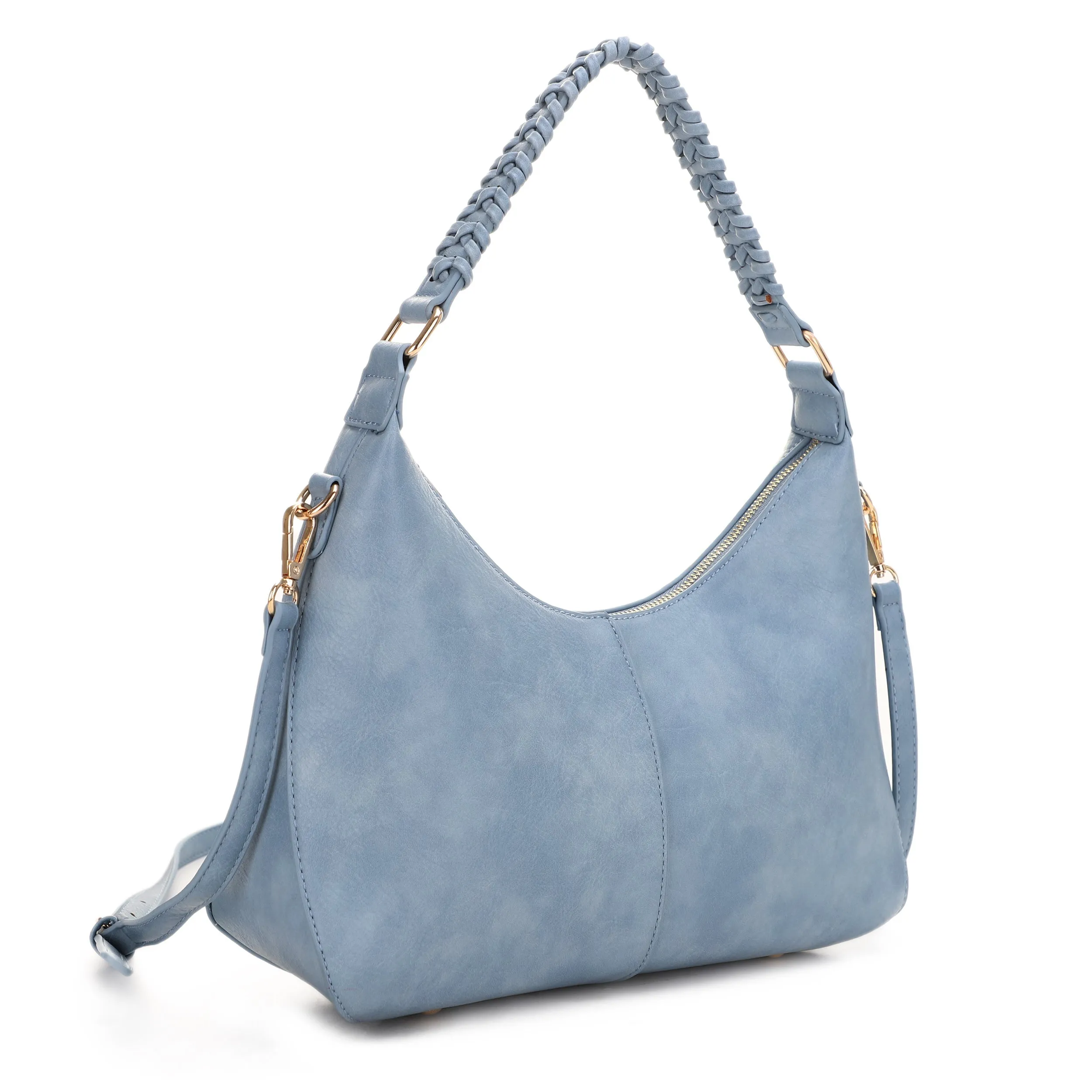 Patricia Hobo Shoulder Bag with Braided Handle