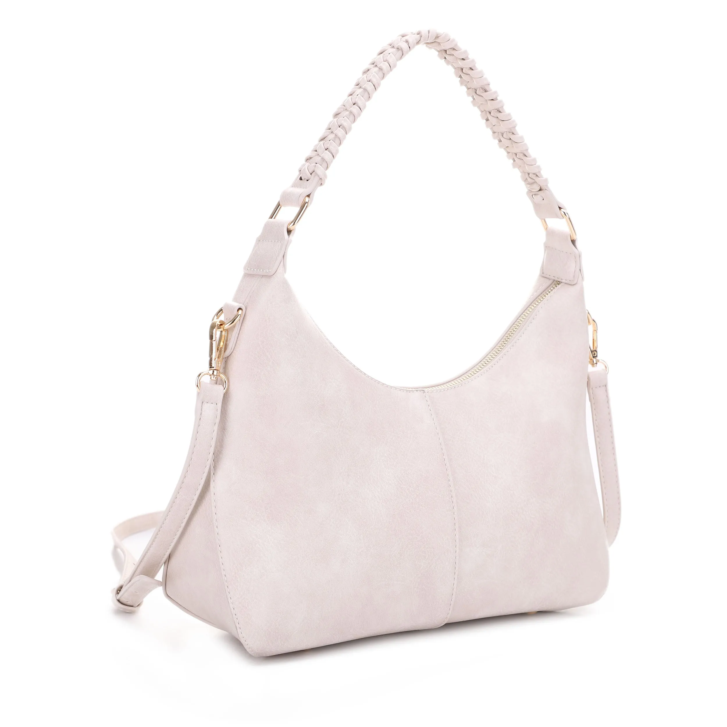 Patricia Hobo Shoulder Bag with Braided Handle