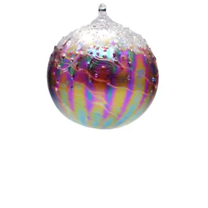 Peacock Luster Ice Cap Ornament