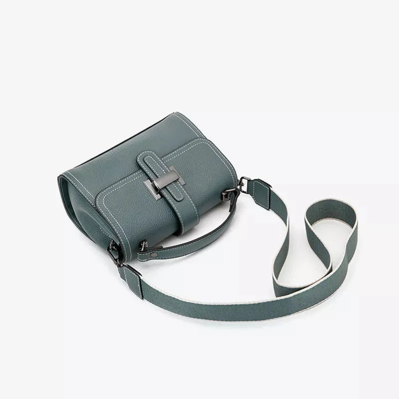 Pebbled Leather Satchel Top Handle Bag