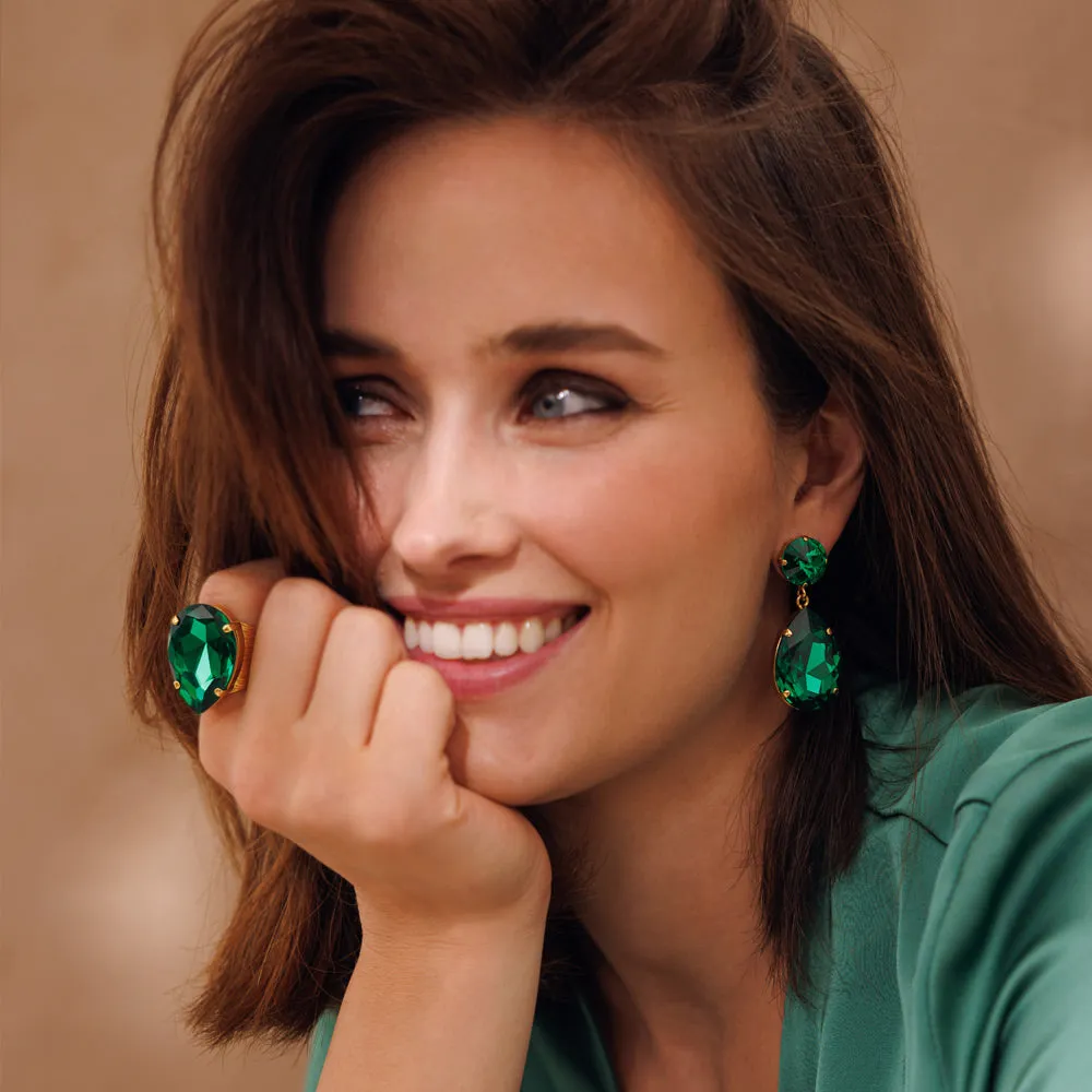 Perfect Drop Ring / Majestic Green