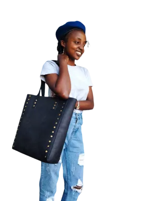 Peusi Bucket Tote Bag - Black
