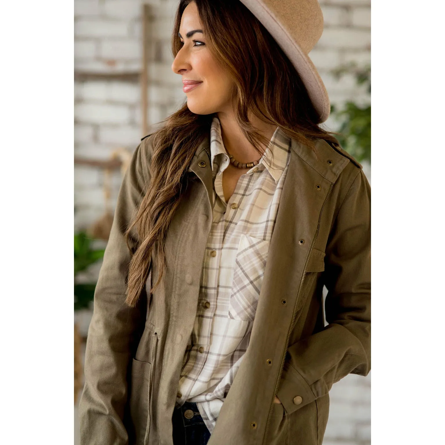 Plaid Lightweight Button Up