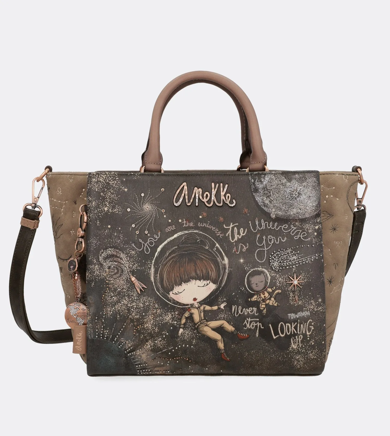 Pretty universe two handle bag