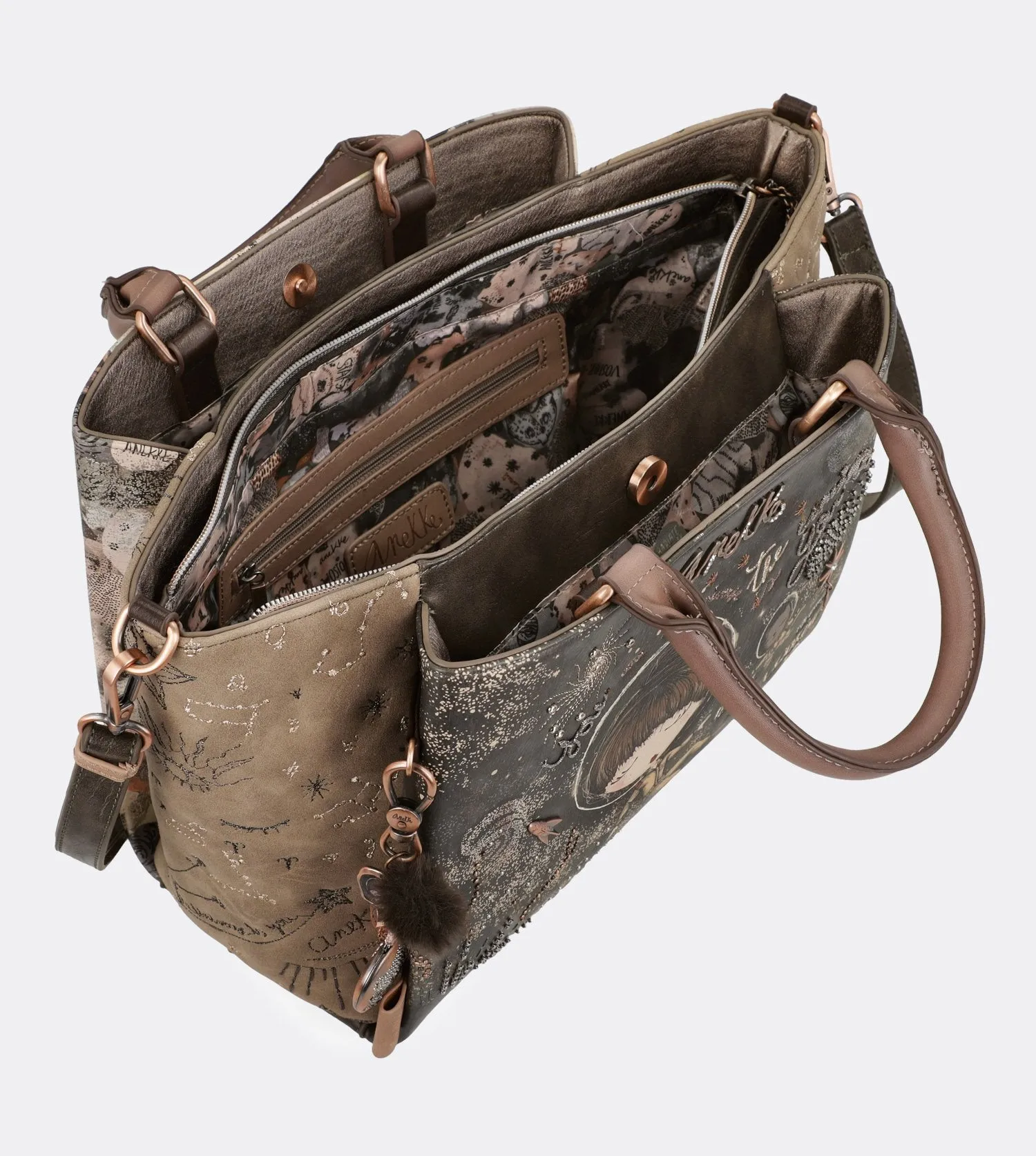 Pretty universe two handle bag