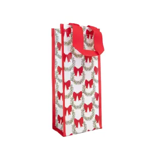 Red Wreath Wine Bag