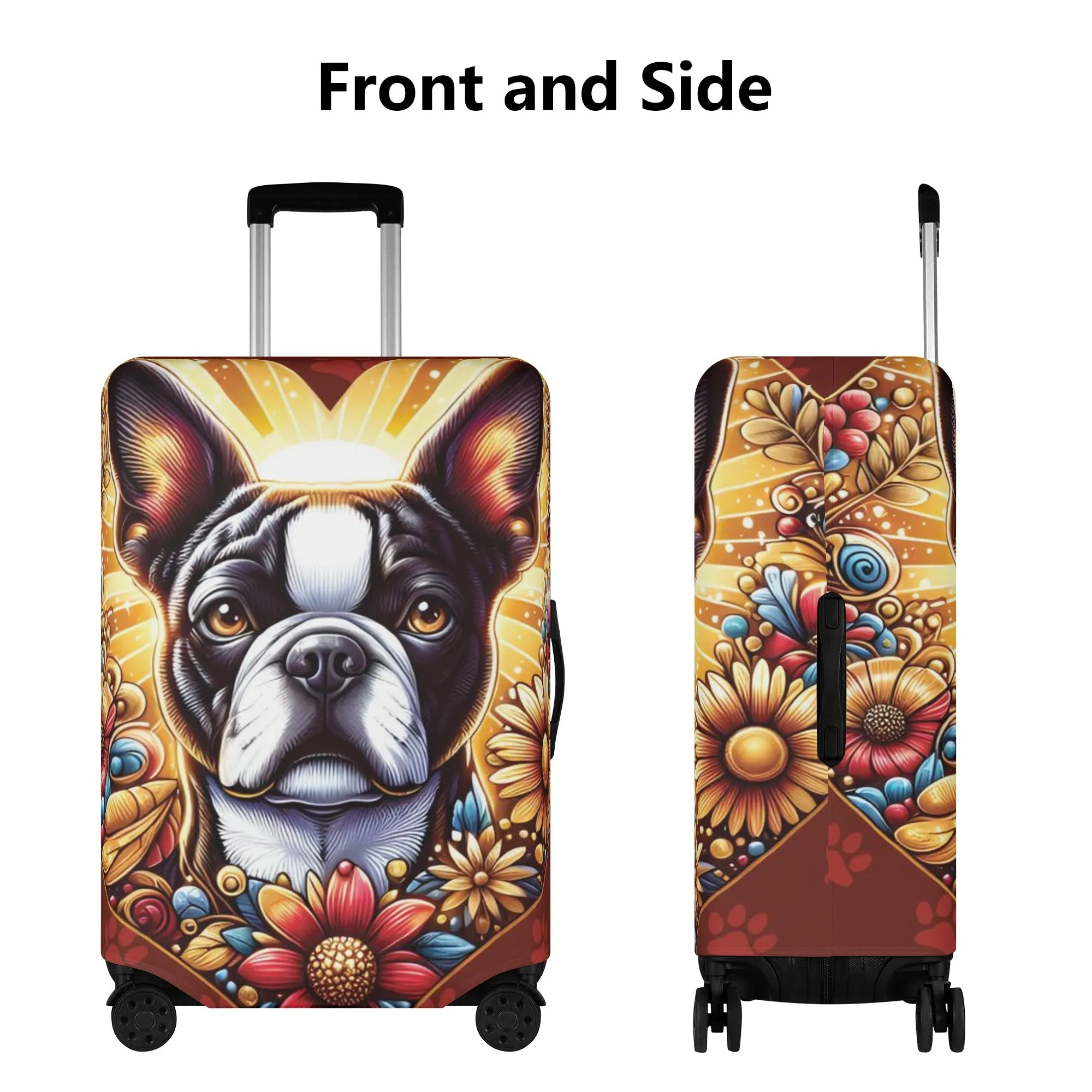 Reggie - Luggage Cover for Boston Terrier lovers