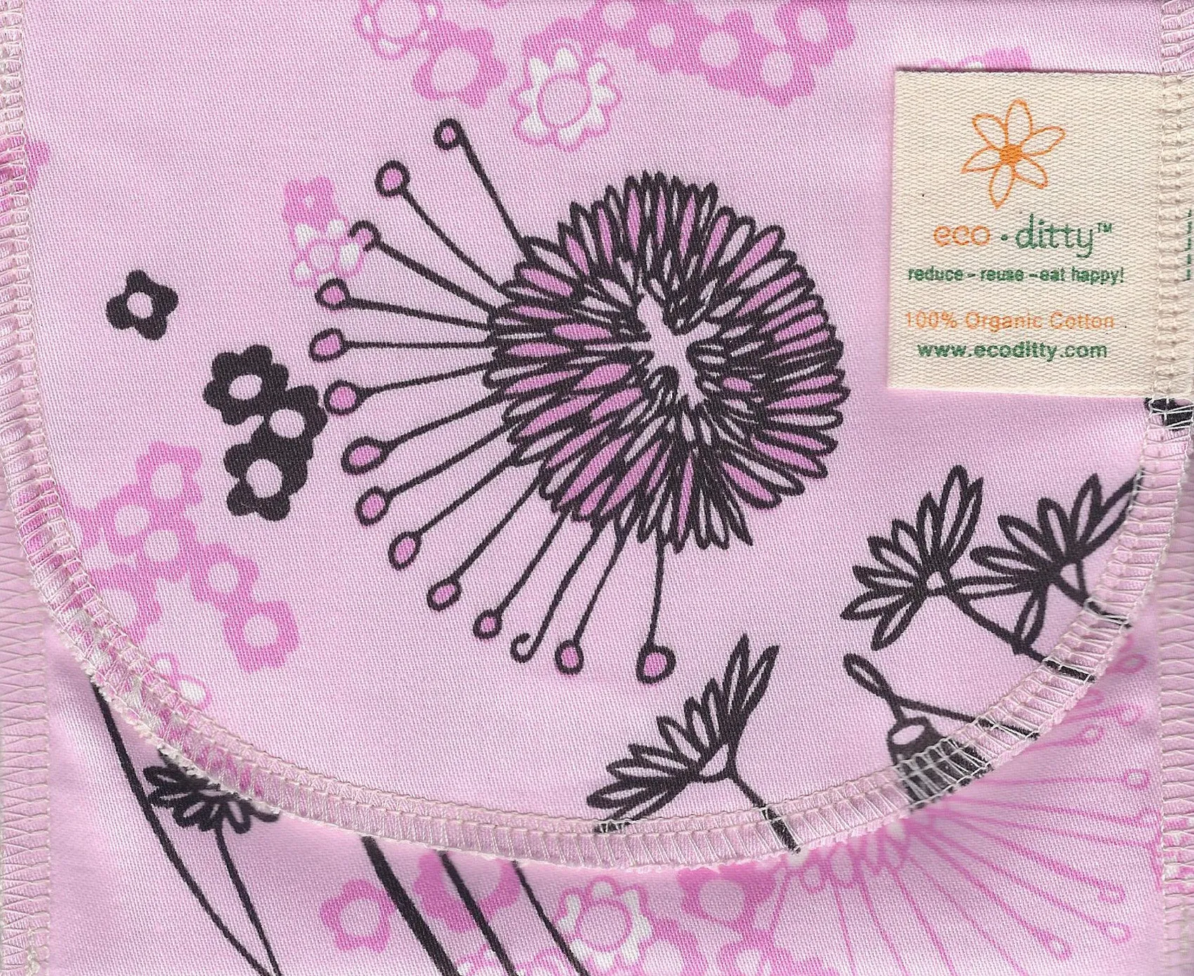 Reusable Sandwich Bag: Fields of Pink