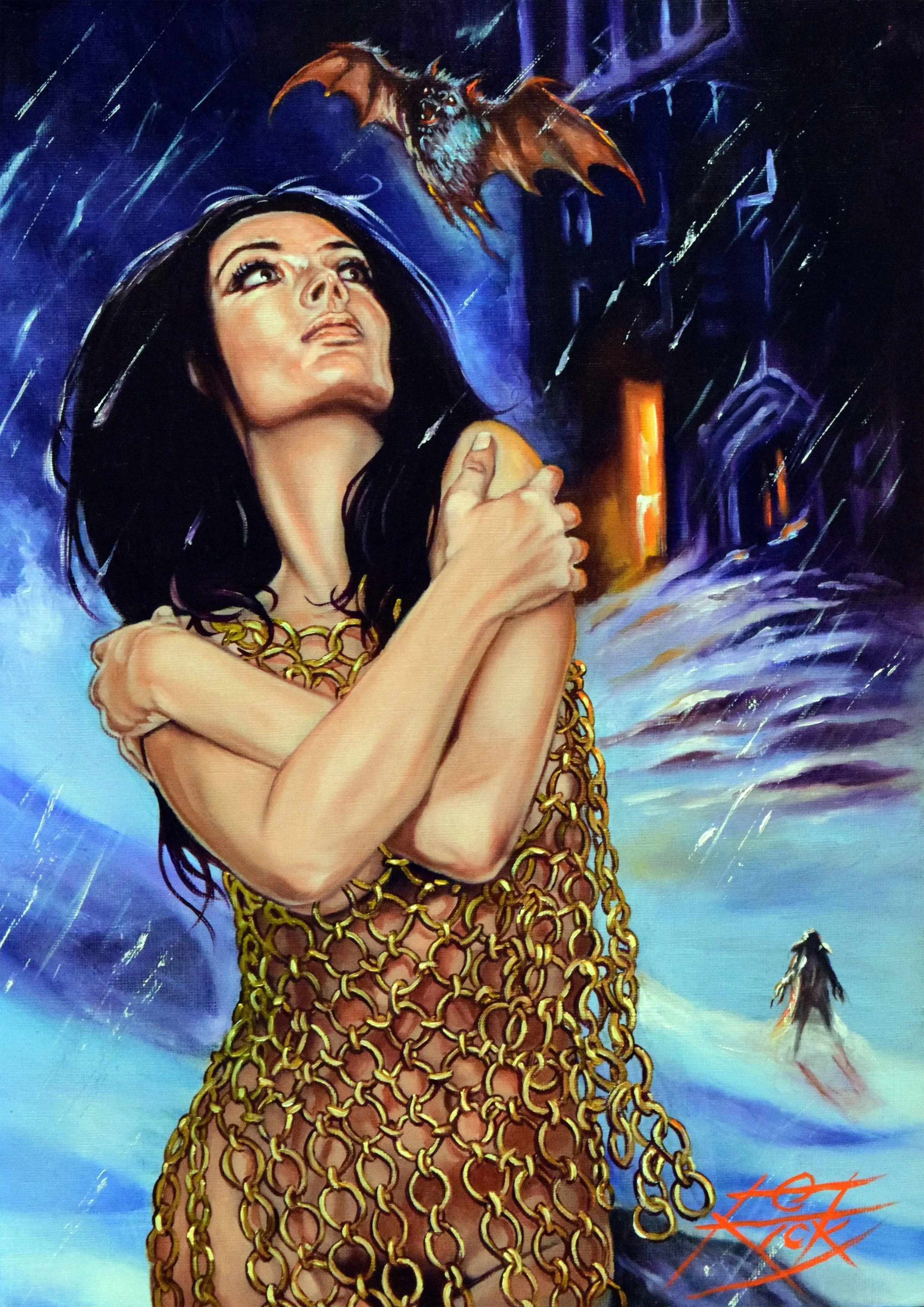 Rick Melton - Barbara Steele - Scream Queens - Art Print