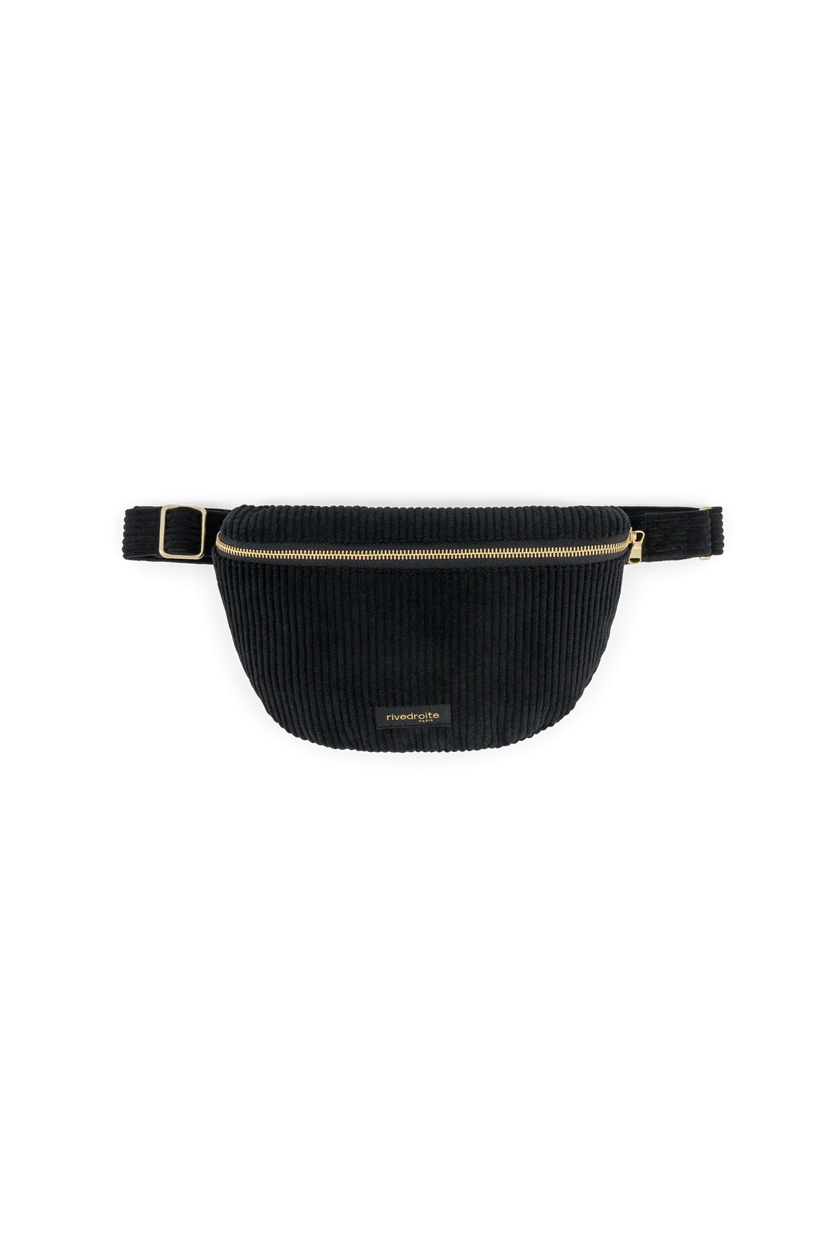 Rivedroite Custine Velvet Waist Bag Black
