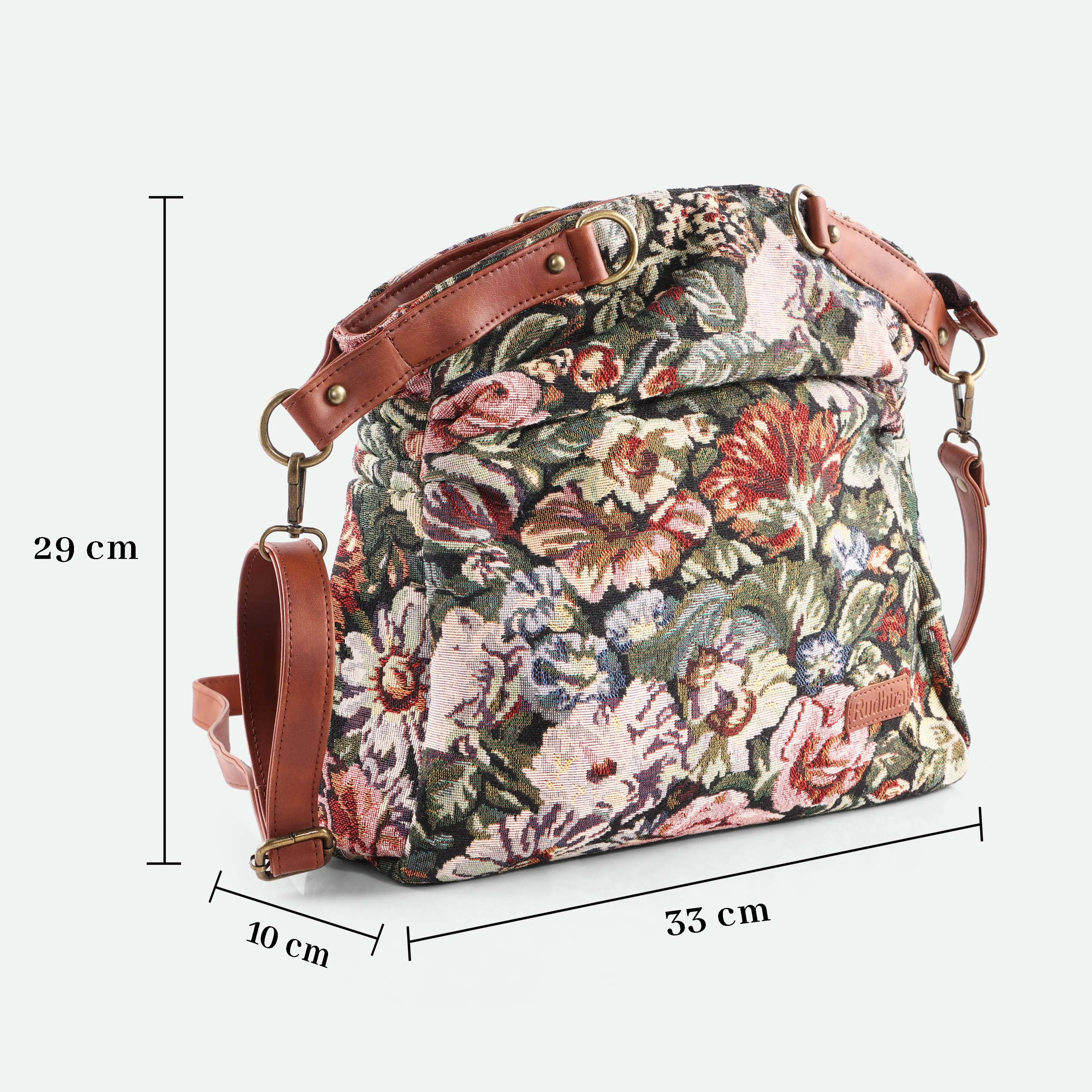 Rudhira Floral Smart Tote bag
