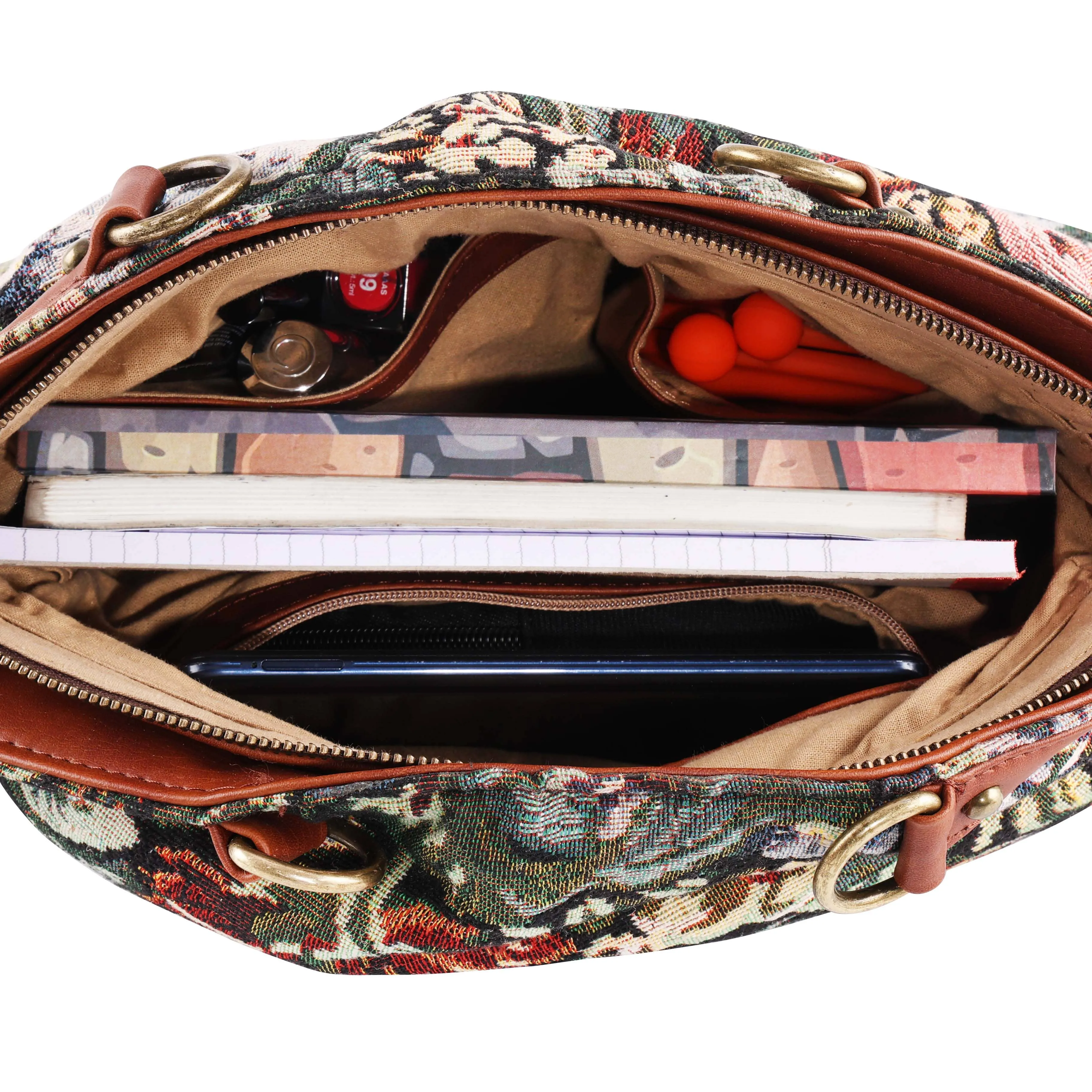 Rudhira Floral Smart Tote bag