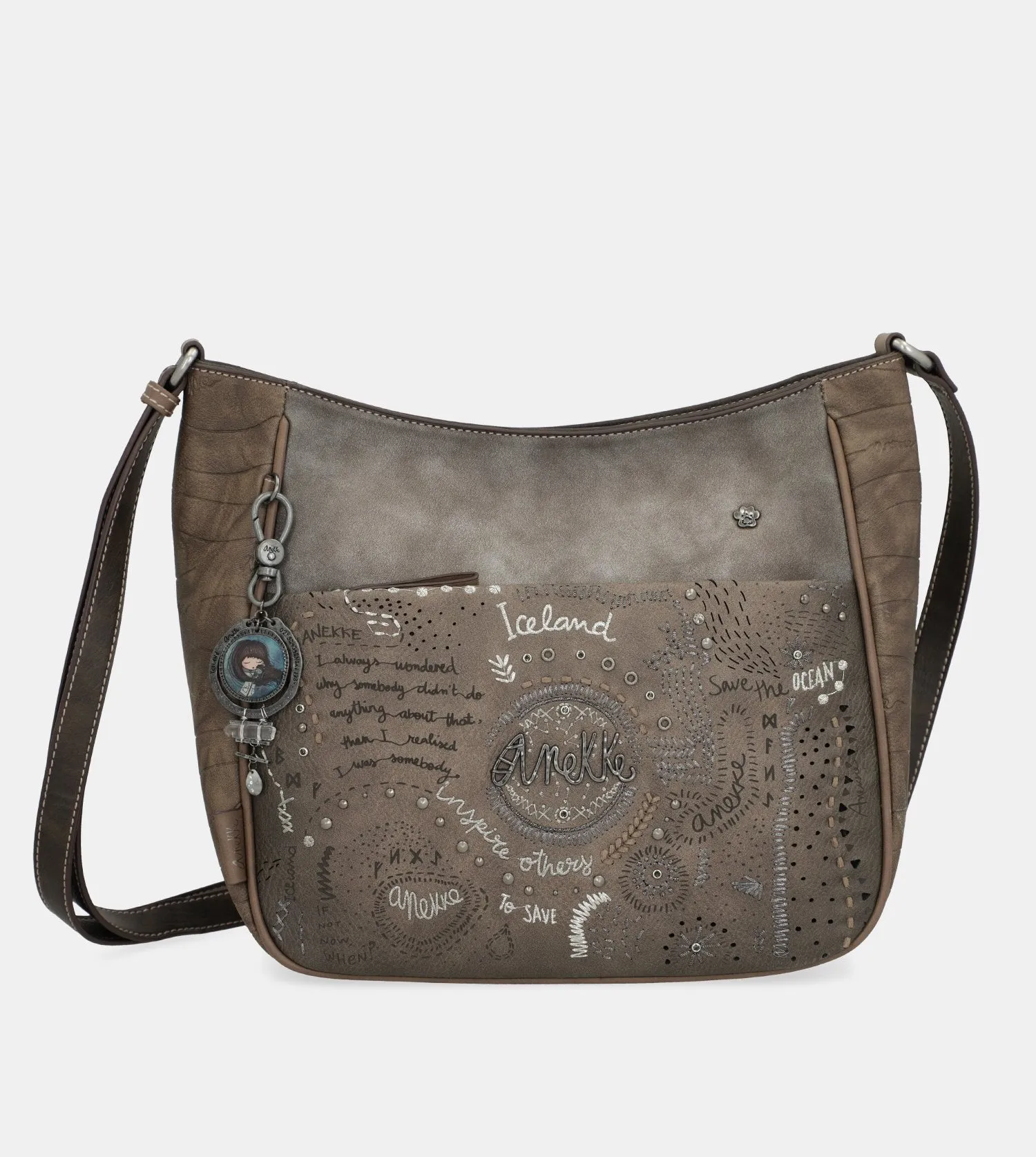 Rune crossbody bag with an adjustable strap
