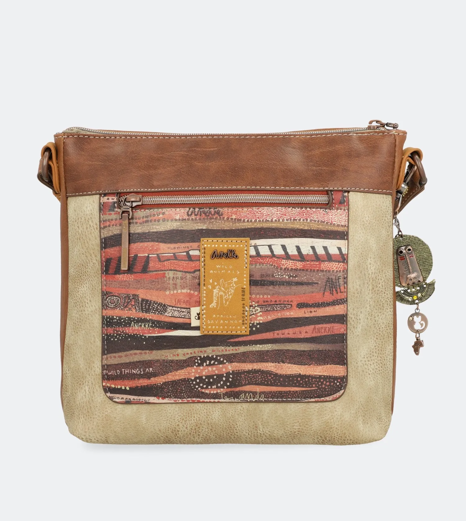 Safari Fusion Crossbody bag with double zip