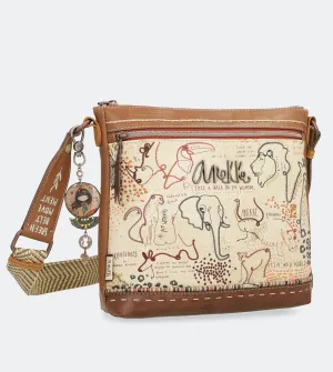 Safari Fusion Crossbody bag with double zip