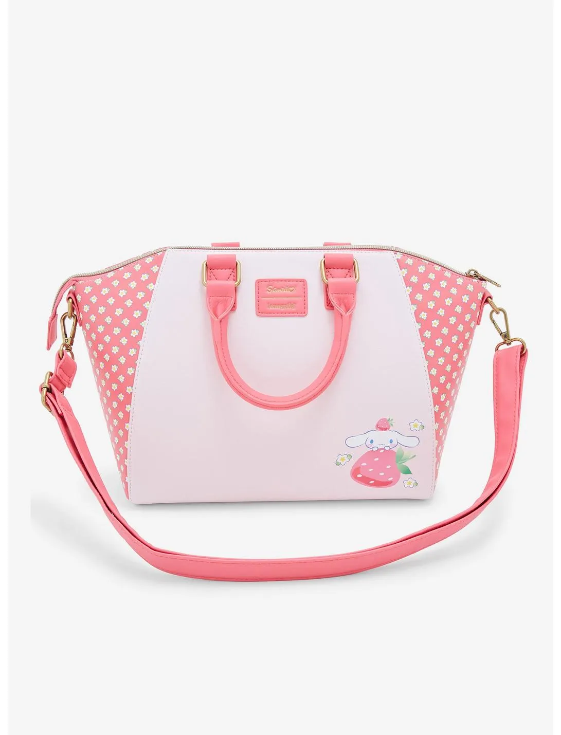 Sanrio Tote Satchel Bag Cinnamoroll Strawberry Loungefly