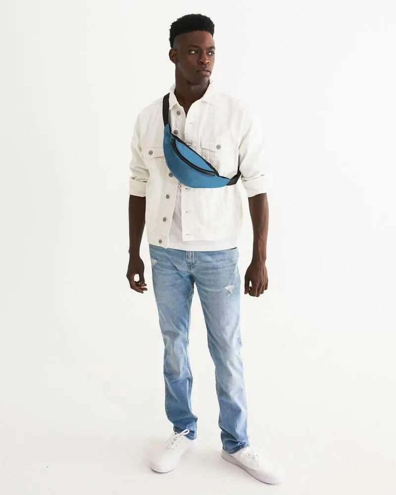Shaded Pastel Cyan Belt Bag | C60M15Y0K30