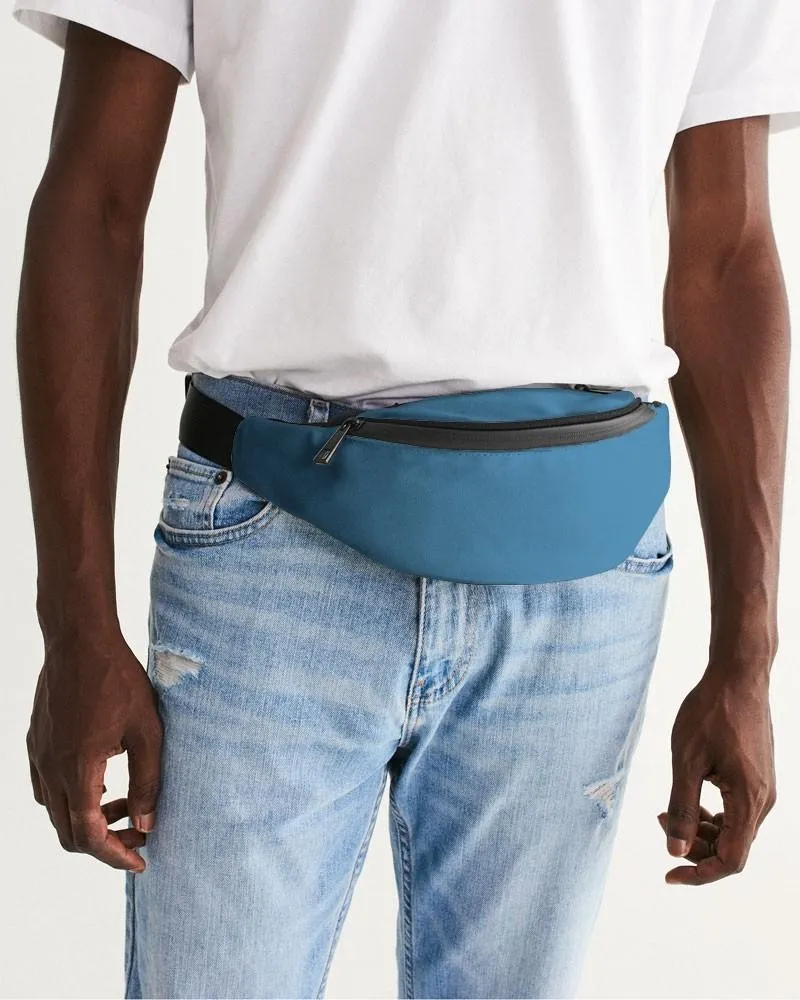 Shaded Pastel Cyan Belt Bag | C60M15Y0K30